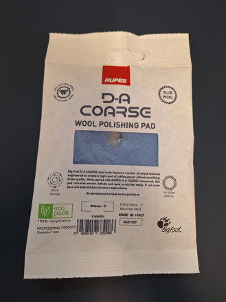 RUPES D-A COARSE Wool Polishing Pad ø 80mm 